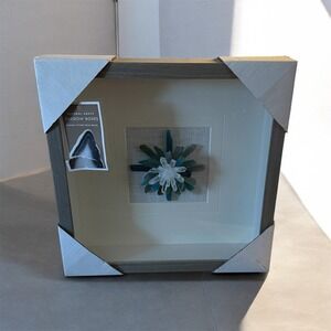 AGATE Genuine Stone from Brazil In Shadow Box Frame White Mat 13" X 13"